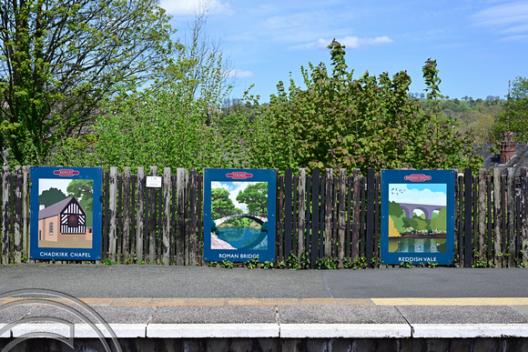 DG414957. Community rail artwork. Romiley. 30.4.2024.