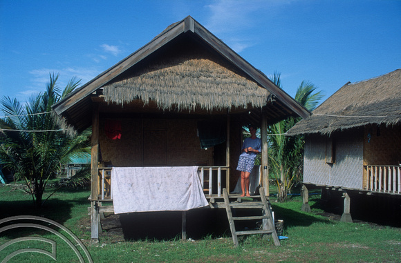 T4818. Our beach bungalow. Gili Trawangan. Lombok. Indonesia. December. 1994