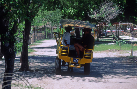 T4871. Horse taxi. Gili Trawangan. Lombok. Indonesia. December. 1994