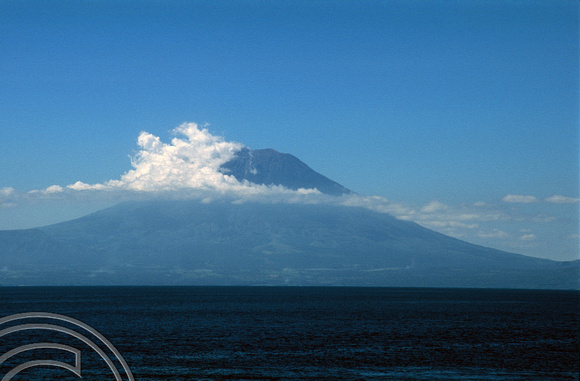 T4903. Mt Agung seen from the Lombok - Bali ferry. Indonesia. December. 1994