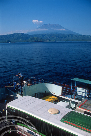 T4912. Ferry from Lombok arring at Padangbai. Bali. Indonesia. December. 1994