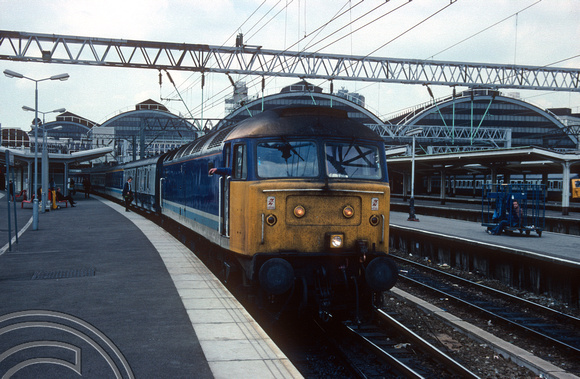 01073. 47475. 12.13 to Newcastle Central. Manchester Piccadilly. 25.5.1990.