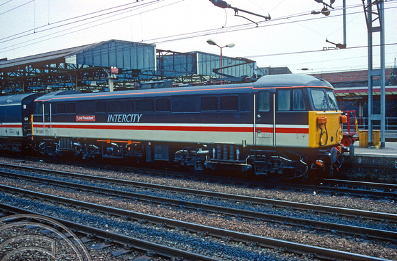 01151. 87028. 17.26 to Euston. Crewe. 28.05.1990