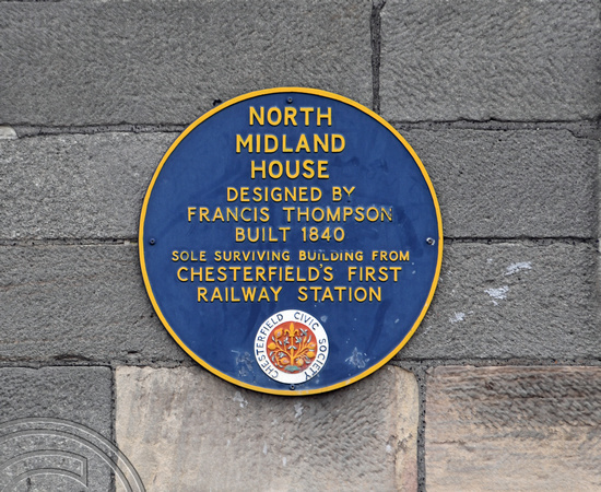 DG339204. North Midland Railway plaque. Chesterfield. 5.2.20.