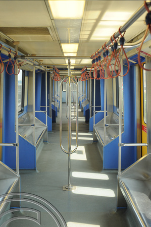 DG101290. LRT train interior. KL. Malaysia. 16.1.12.