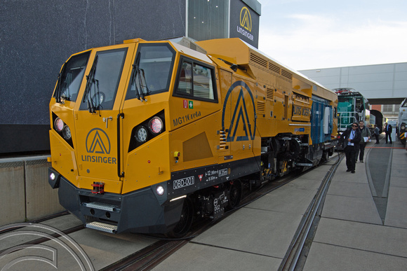 DG381503. Linsinger MG11 rail grinder. Innotrans. Berlin. Germany. 23.9.2022.