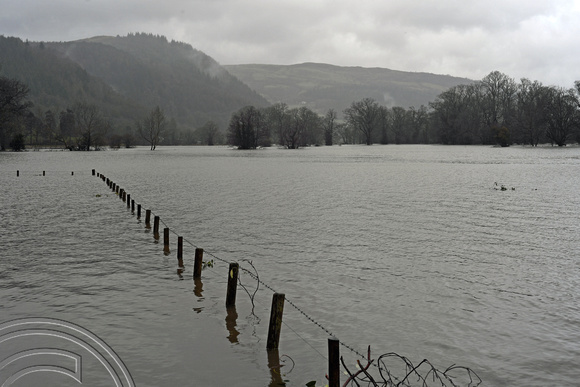 DG340182. Flooded fields by B5106. Llanrwst. Wales. 24.2.20.