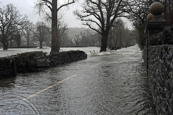 DG340178. Flooded B5106. Llanrwst. Wales. 24.2.20.