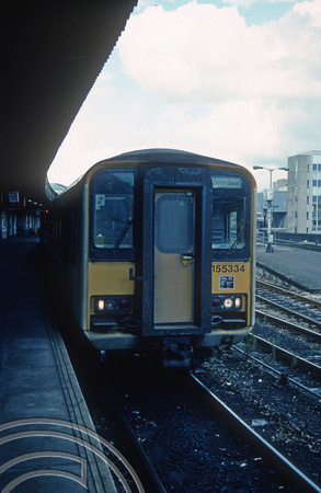 01530. 155334. 15.05 to Taunton. Bristol Temple Meads. 23.09.1990