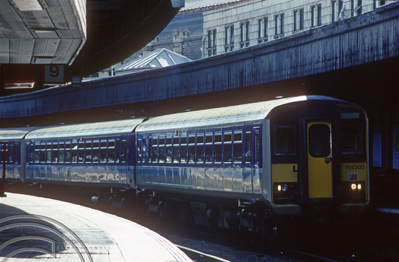01545. 155302. 15.48 to Poertsmouth. Bristol Temple Meads. 23.09.1990