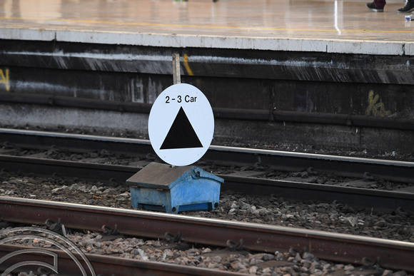 DG340945. Sign indicating you're not fouling points or signals. Bristol Temple Meads. 3.3.20.