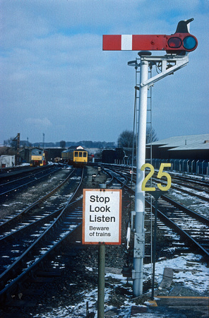 01685. Semaphore signal. Buxton. 05.02.1991