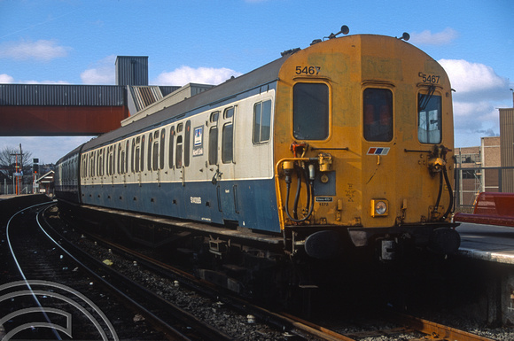01798. 5467. 13.30 to Charing Cross via Sidcup. Dartford. 17. 02.1991