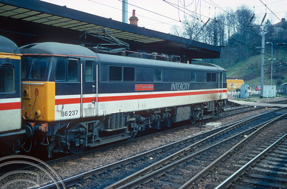 01912. 86237. 15.4x to Liverpool St. Ipswich. 09.03.1991
