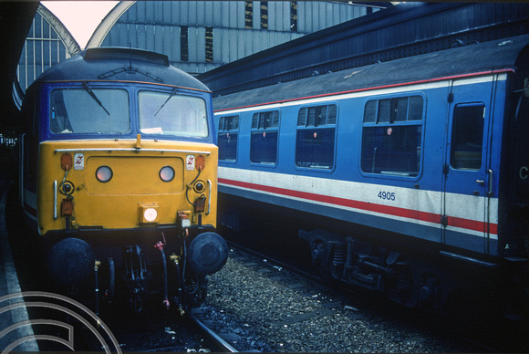 01929. 47709. 14.50 to Newbury. Paddington. 15.03.1991