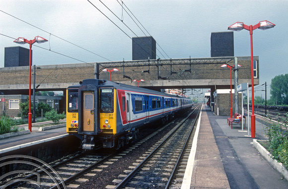 02398. 317316. Liverpool St - Cambridge service. Broxbourne. 24.05.1991