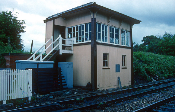 02691. Signalbox. Mobberley. 21.06.1991