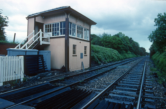 02692. Signalbox. Mobberley. 21.06.1991