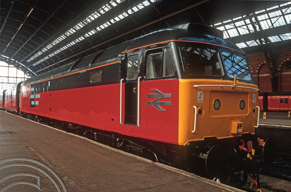02859. 47594. First showing of the new RES branding. St Pancras. 28.07.1991