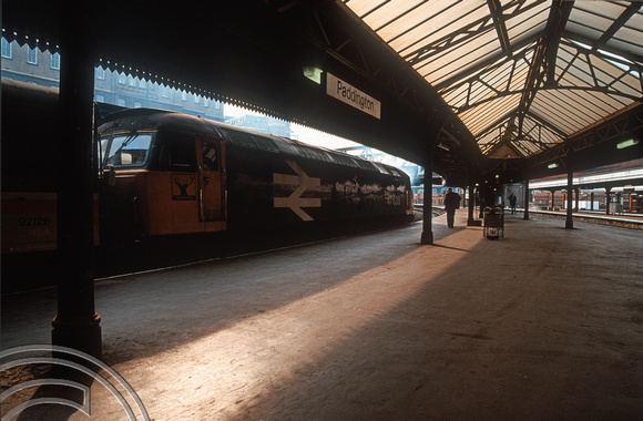 02880. 47630. 18.03 to Manchester Piccadilly. Paddington. 04.08.1991