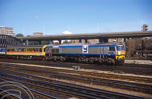 02907. 59005. OOC depot open day out and back railtour. Paddington. 18.08.1991