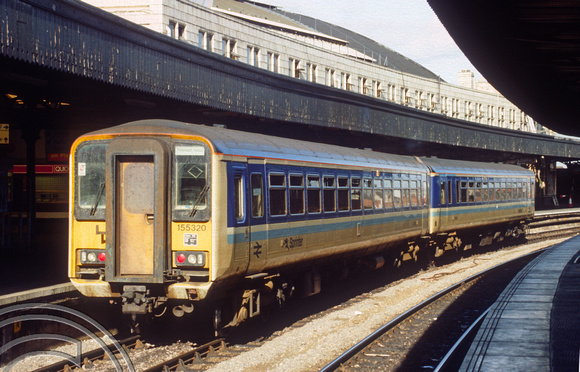 0222. 155320. 13.25 to Portsmouth. Bristol Temple Meads. 24.10.1989.+