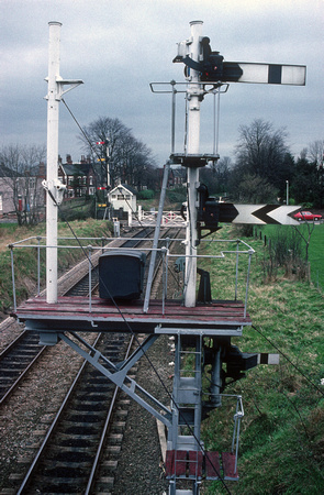 0520. Semaphore signals. Grimsby. 05.03.1990