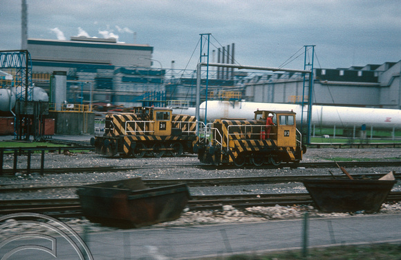 0554. Shunters. 31. 93. Steelworks. Rotherham. 06.03.1990