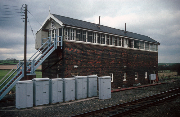 0628. Wraby Junction signalbox. Barnetby. 8.3.1990