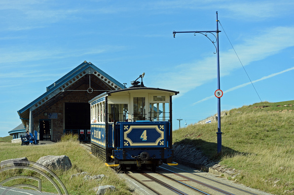 DG160778. Tram No 4. Great Orme tramway. Llandudno. 27.9.13.