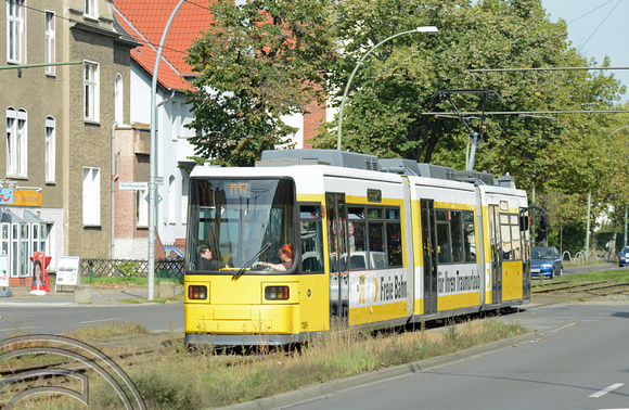 DG194956. Tram 1516. Treskowallee. Karlshorst. Berlin. Germany. 24.9.14.