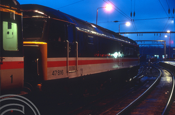 3131. 47816. 18.04 to Derby. London St Pancras. 25.02.1993