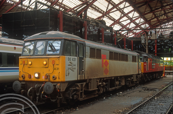 03142. 86431. 47594. Liverpool Lime St. March 1993