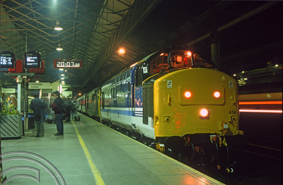 03181. 37414. 31418. 19.57 to Manchester Oxford Rd. Crewe. 19.03.1993
