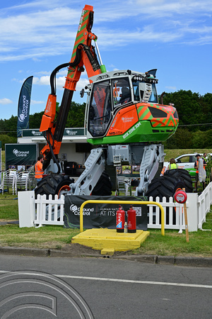 DG419265. Menzi muck M545X. Ground control stand. RAIL Live. Long Marston. 20.6.2024.