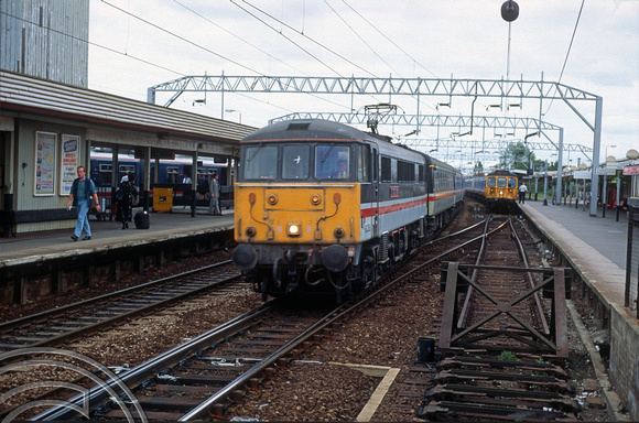 03497. 86250. 16.03 to Liverpool St. Colchester. 27.08.1993