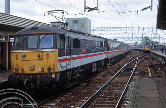 03498. 86217. 16.15 to Norwich. Colchester. 27.08.1993