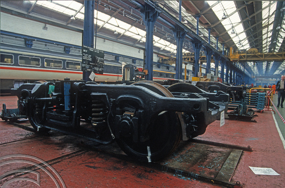 03530. Overhauled Commonwealth bogies. Wolverton works open day. 25.09.1993