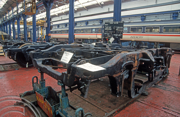 03531. Stripped Commonwealth bogies. Wolverton works open day. 25.09.1993