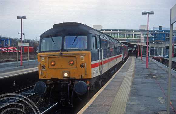 07475. 47840. Working to Liverpool Lime St. Banbury. 27.12.1999