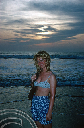 Lynn. Arambol beach. Goa. India. January 1994