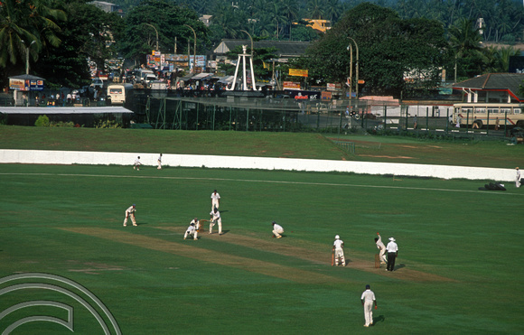T15105. The fort walls provide an excellent view of the international cricket ground. Galle. Sri Lanka. 13.01.2002