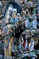 T15143. Statues on the Sri Subramania Swami temple. Cinnamon Gardens. Colombo. Sri Lanka. 15.01.2002