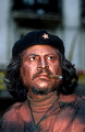 T15343. Busker as Che Guevara. Barcelona. Catalonia. Spain. 20.04.2003