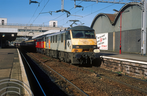 04314. 90149. 47769. Pathfinder's Capital Spinner railtour. Coventry. 26.02.1995