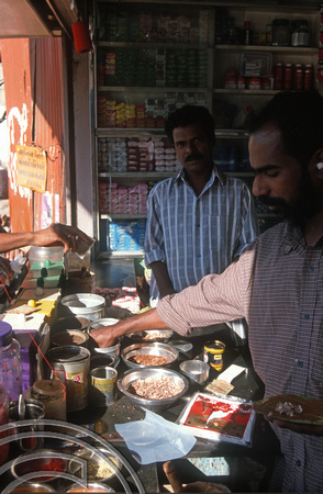 T9695. Paan stall. Ahmedabad. Gujarat. India. 15.02.2000