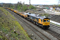 DG413692. 66769. 6G88. 1353 Heaton Lodge East Jn to Belmont Down Yard. Thornhill LNW Junction. 3.4.2024.