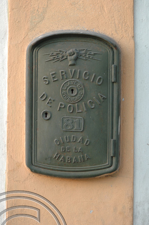 TD01372. Police telephone. Old Havana. Cuba. 15.1.06.