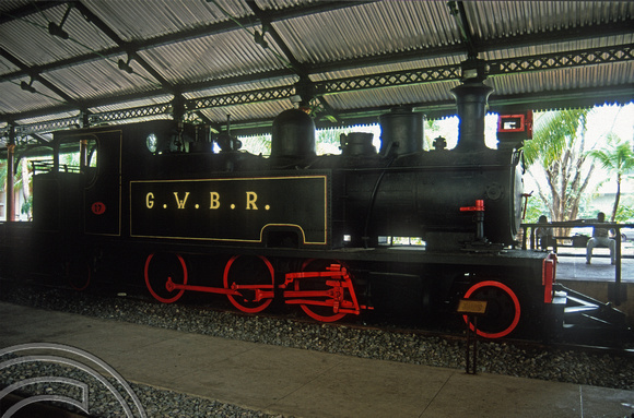 T13722. North British 2-6-2T of 1906 preserved at the railway museum. Recife. Pernambuco. Brazil. 12.8.2002