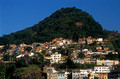 T13471. Houses climb the hills in the Catete district. Rio de Janeiro. Brazil. 7.8.2002